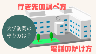 大学訪問のやり方