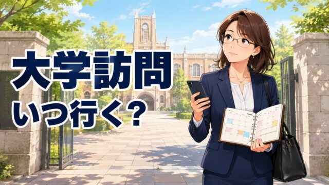 大学訪問する時期はいつがいい？