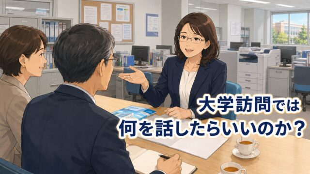 大学訪問では何を話したらいいのか？