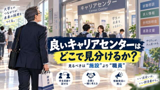 良いキャリアセンターの見分け方。どこで見分ける？